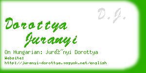 dorottya juranyi business card